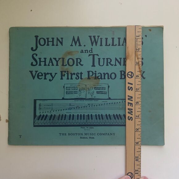 Vintage 1937 Very First Piano Book Songbook Sheet Music The Boston Music Co. - Picture 14 of 14